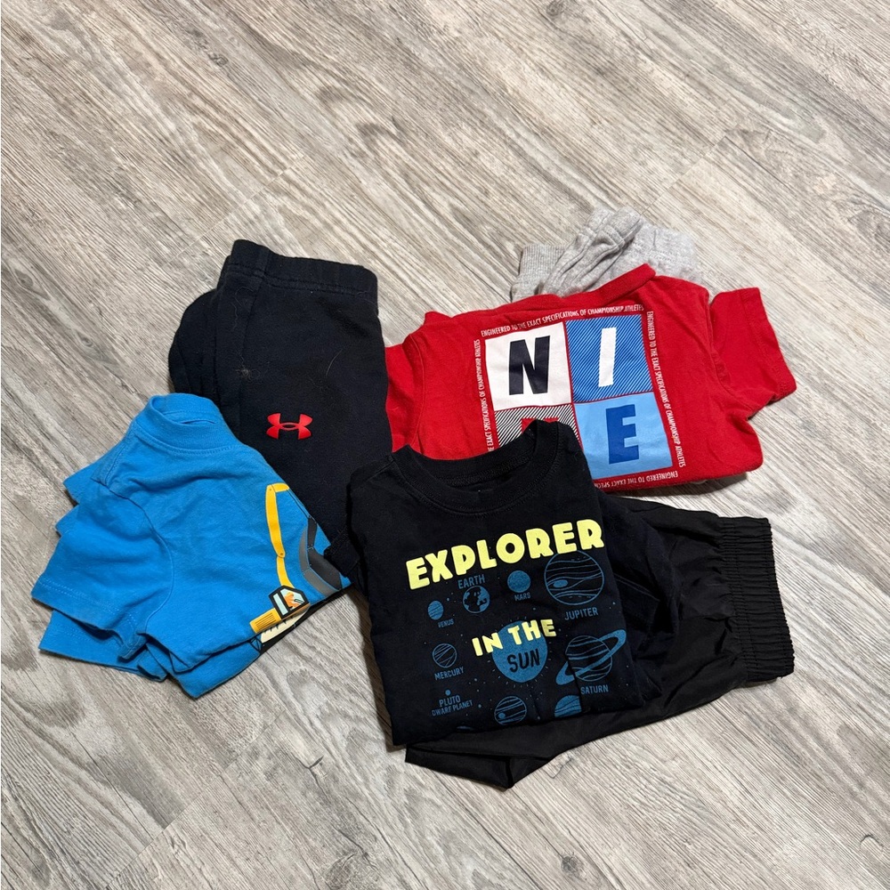 Nike Red and Blue Kids Shirt